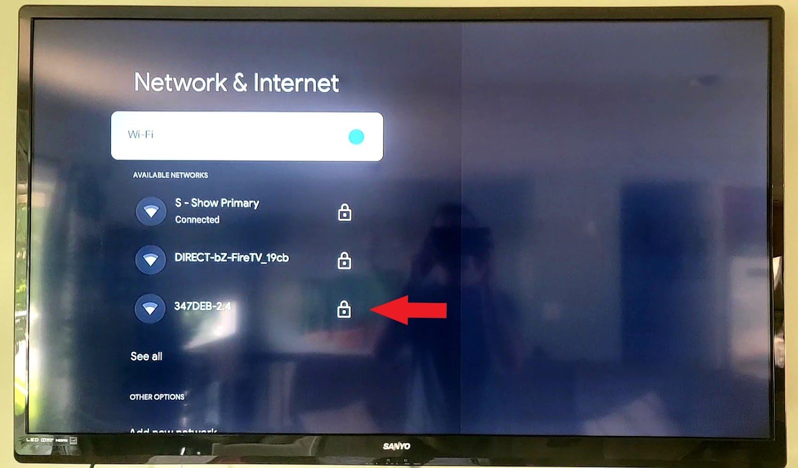 Selecting your current network will allow you to disconnect to reset your Chromecast's WiFi.  Or, you can select another network to change WiFi networks.